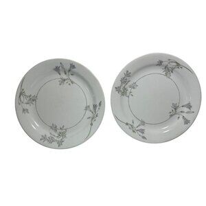 Corelle Blue Dusk Dessert Bread Plates Floral Bluebelle Flower 7" Set of 2